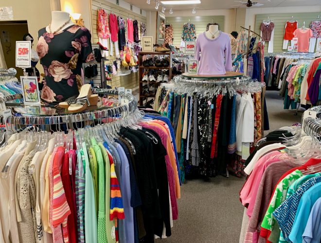We sell Men's and Women's Clothing and accessories.